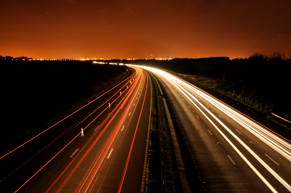 long shutter slow shutter freeway lights