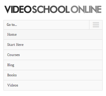 video school online responsive menu
