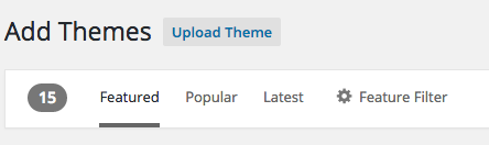 Upload theme