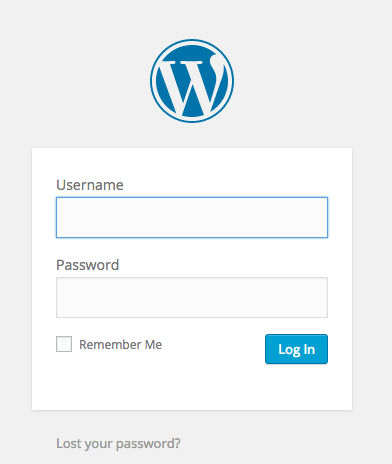 login wordpress