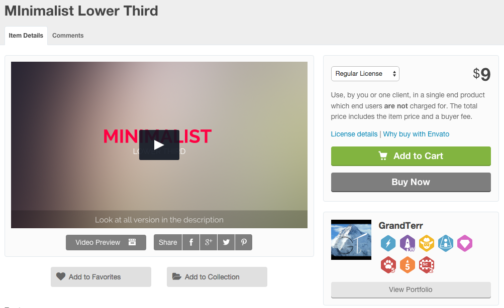 minimalist lower third video hive