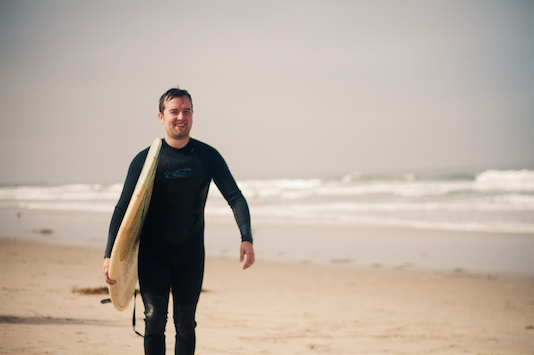 phil Ebiner surfing