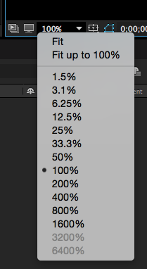 after effects composition size