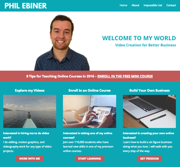 philebiner.com redesign