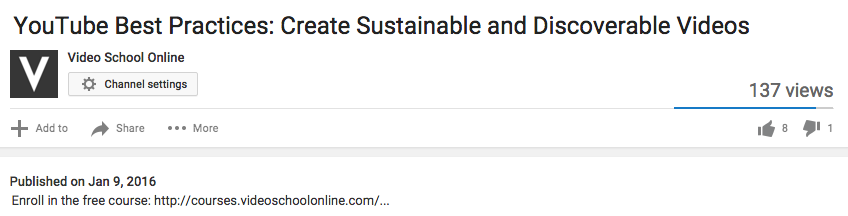 youtube description