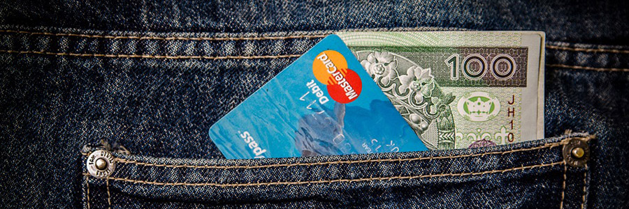 credit card money pocket