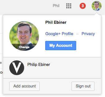 Choose Google Profile