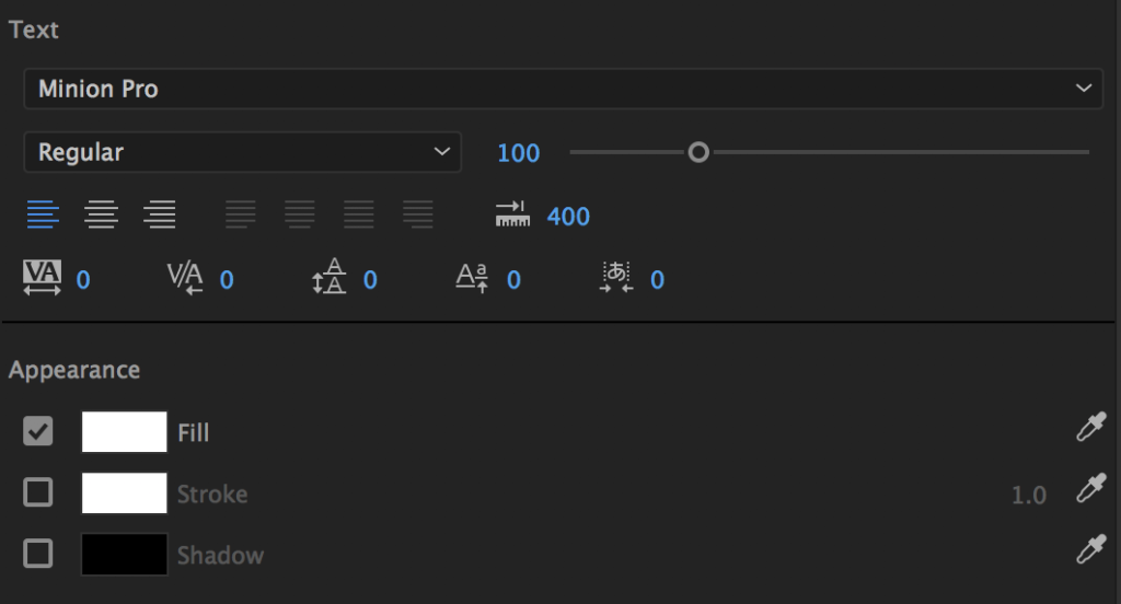 essential graphics panel screenshot
