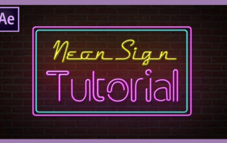 after effects neon sign tutorial