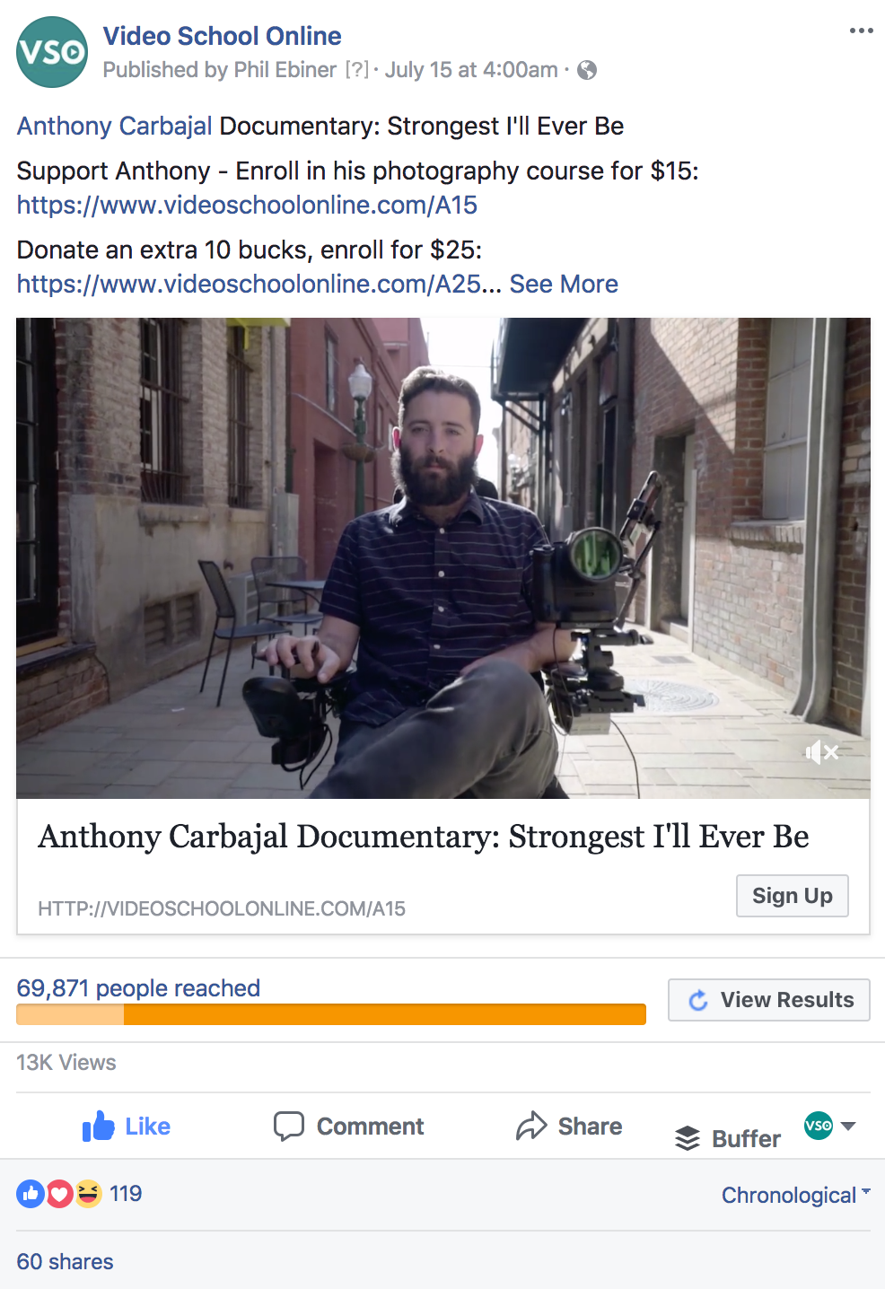 content marketing guide boosted post