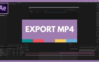 how to export mp4 from after effects