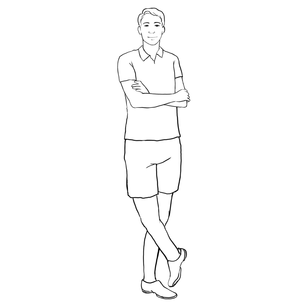posing idea for men