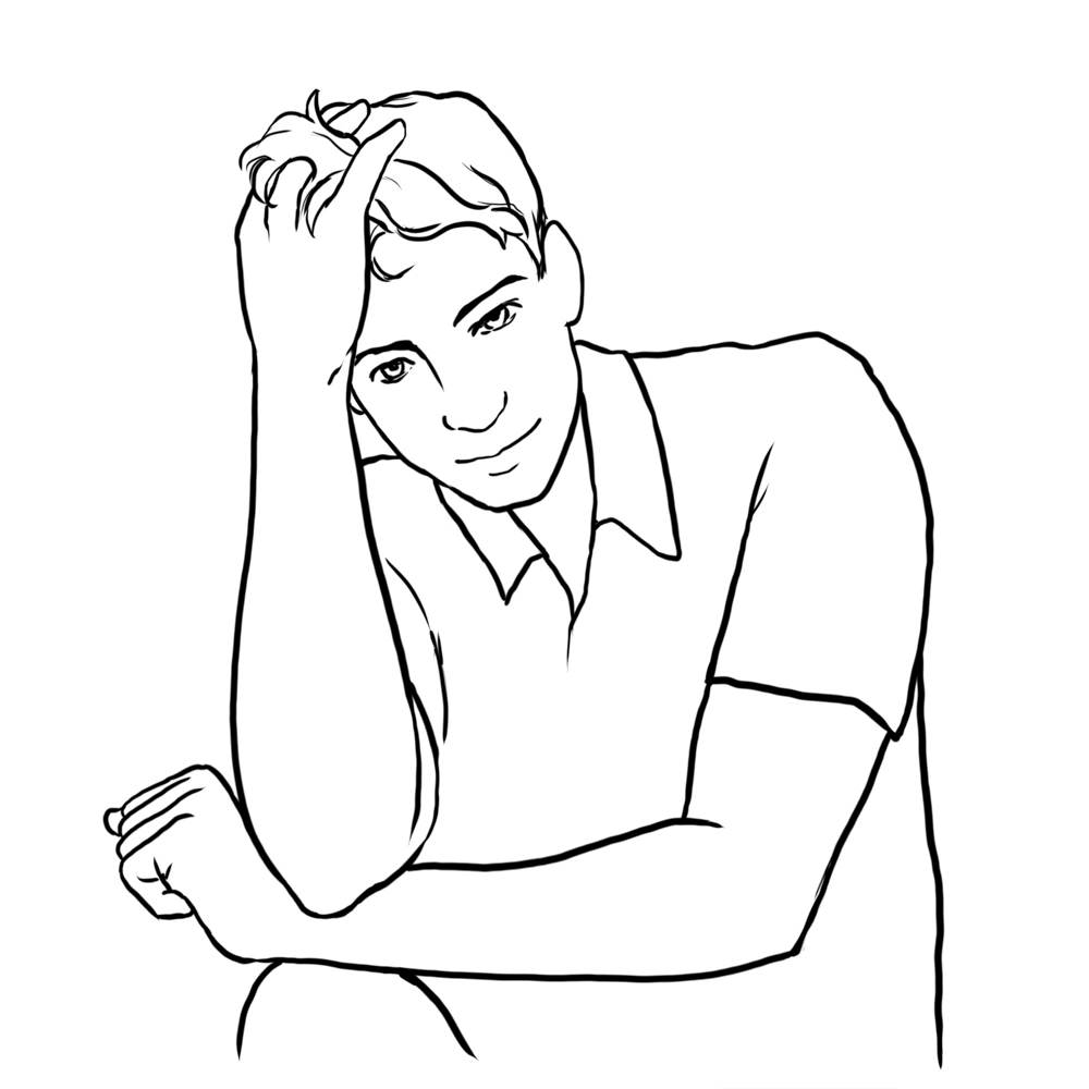 posing idea for men
