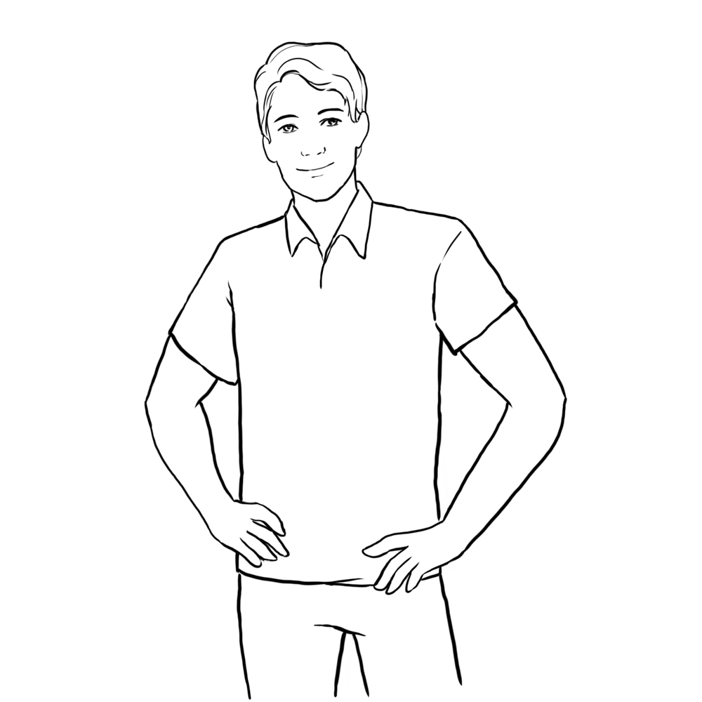 posing idea for men