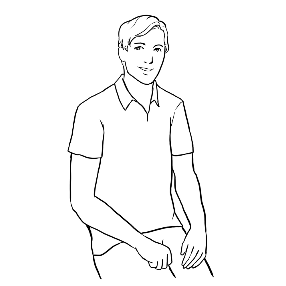 posing idea for men