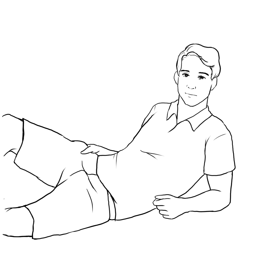 posing idea for men