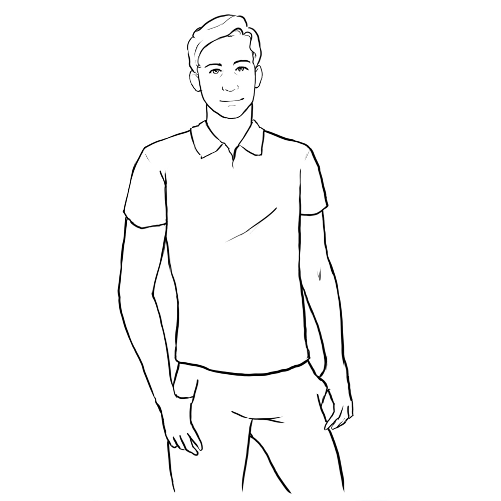 posing idea for men